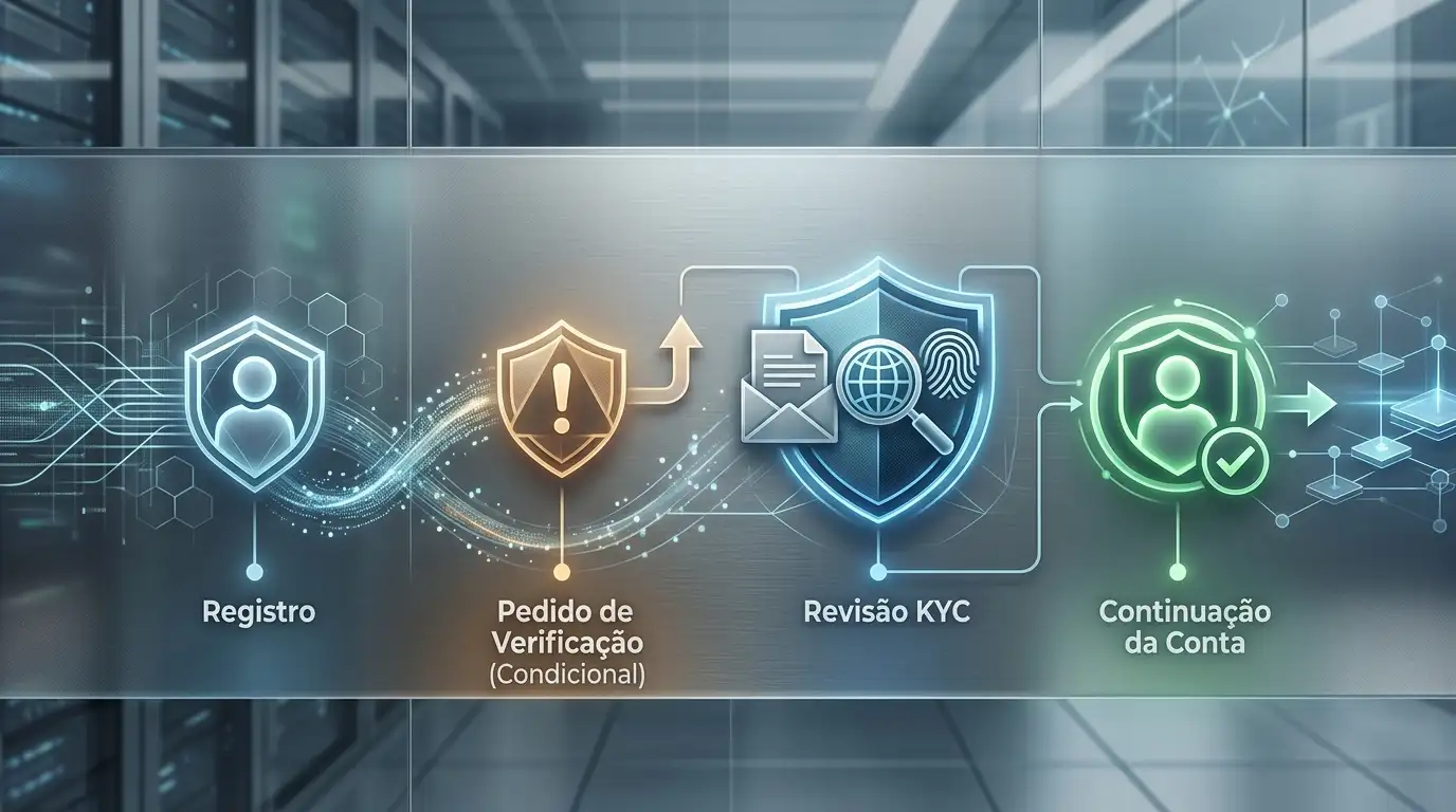 Fluxo de verificação de conta e identidade